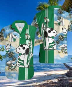 Funny Snoopy Boston Celtics Funny Hawaiian Shirt