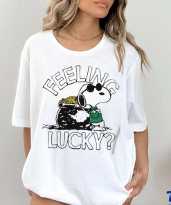 Funny Snoopy feeling lucky St Patrick’s Day shirt