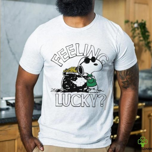 Funny Snoopy feeling lucky St Patrick’s Day shirt