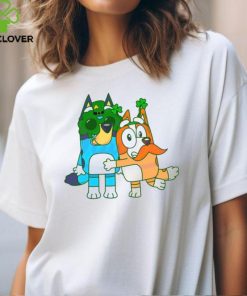 Funny St Patricks Day Bluey And Bingo shirt