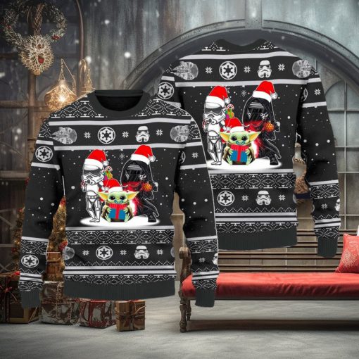 Funny Star Family 3D Ugly Christmas Sweater Galaxy Hero Gift Galaxy Hero Santa Gift for men Women