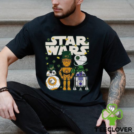 Funny Star Wars Droids R2 D2 C P3O BB 8 Shamrock St Patrick’s Day T hoodie, sweater, longsleeve, shirt v-neck, t-shirt