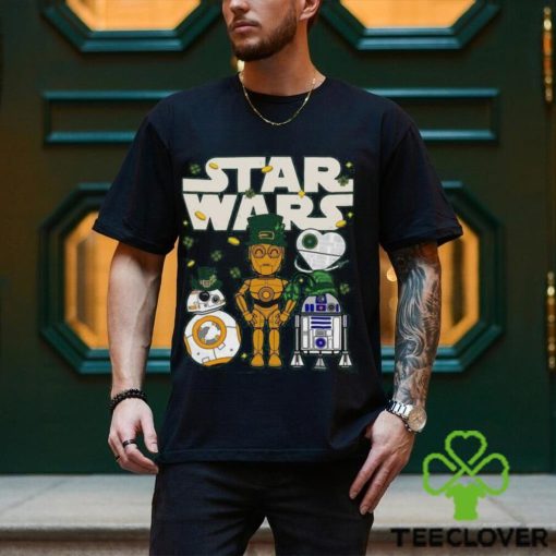 Funny Star Wars Droids R2 D2 C P3O BB 8 Shamrock St Patrick’s Day T hoodie, sweater, longsleeve, shirt v-neck, t-shirt