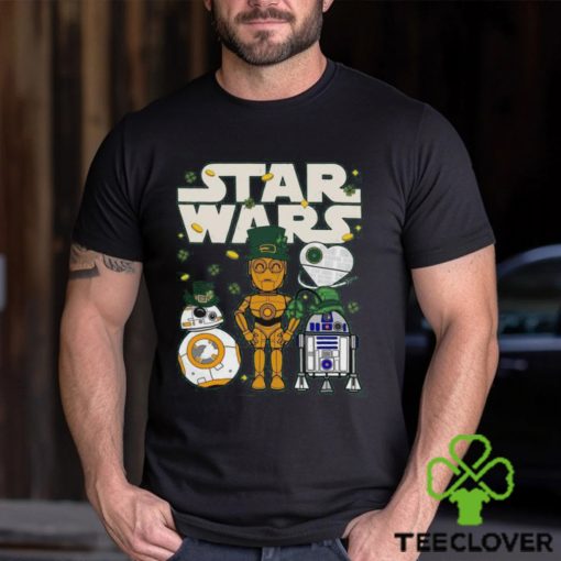 Funny Star Wars Droids R2 D2 C P3O BB 8 Shamrock St Patrick’s Day T hoodie, sweater, longsleeve, shirt v-neck, t-shirt