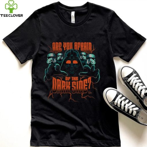 Funny Star Wars Halloween Darth Vader Dissney Afraid Of The Dark Side T Shirt