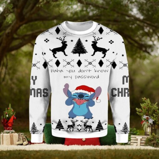 Funny Stitch Haha You Don’t Know My Password Ugly Sweater