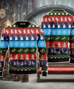 Funny Striped Christmas Pattern Christmas Unisex Ugly Sweater