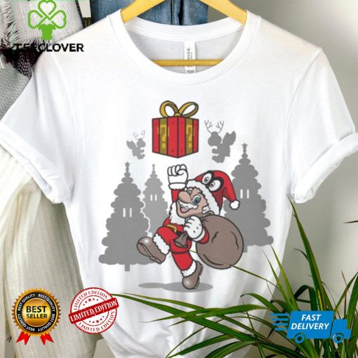 Funny Super Merry GO Super Mario Santa Claus Christmas 2023 t shirt