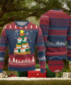 Funny Sushi Christmas Tree Ugly Christmas Sweater Cute Japanese Xmas