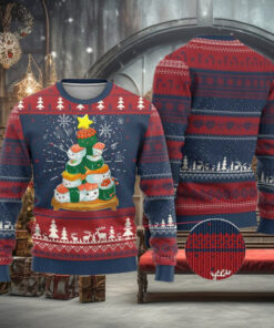 Funny Sushi Christmas Tree Ugly Christmas Sweater Cute Japanese Xmas