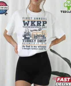Funny Thanksgiving WKRP Turkey Drop T Shirt