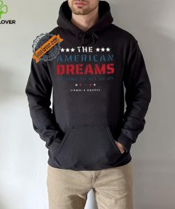 Funny The American dreams belong to all of us kamala harris 2024 hoodie, sweater, longsleeve, shirt v-neck, t-shirt