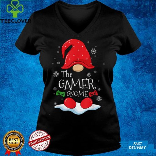 Funny The Gamer Gnome Christmas Xmas Pajama Kids Boys T Shirt