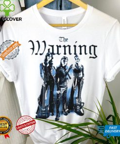 Funny The warining blue fade white 2024 shirt