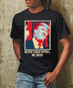 Funny Trump 2024 Tee Never Fight Up I’ll Me Boys T Shirt