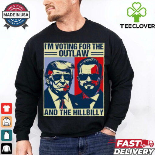 Funny Trump Flag Outlaw Hillbilly JD Vance 2024 Donald Trump T Shirt