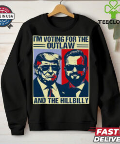 Funny Trump Flag Outlaw Hillbilly JD Vance 2024 Donald Trump T Shirt