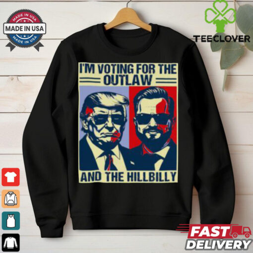 Funny Trump Flag Outlaw Hillbilly JD Vance 2024 Donald Trump T Shirt