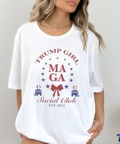 Funny Trump Girl MAGA Social Club Est 2024 T Shirt