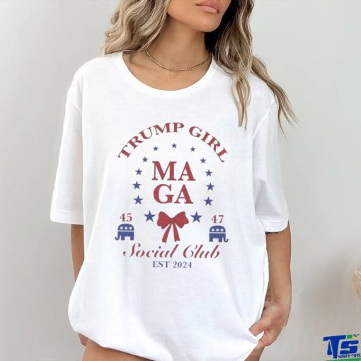 Funny Trump Girl MAGA Social Club Est 2024 T Shirt