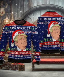 Funny Trump President Christmas Sweater