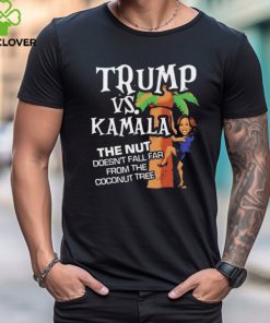 Funny Trump Vs Kamala The Nut Doesn’t Fall Far From The Coconut Tree Ladies Boyfriend Shirt