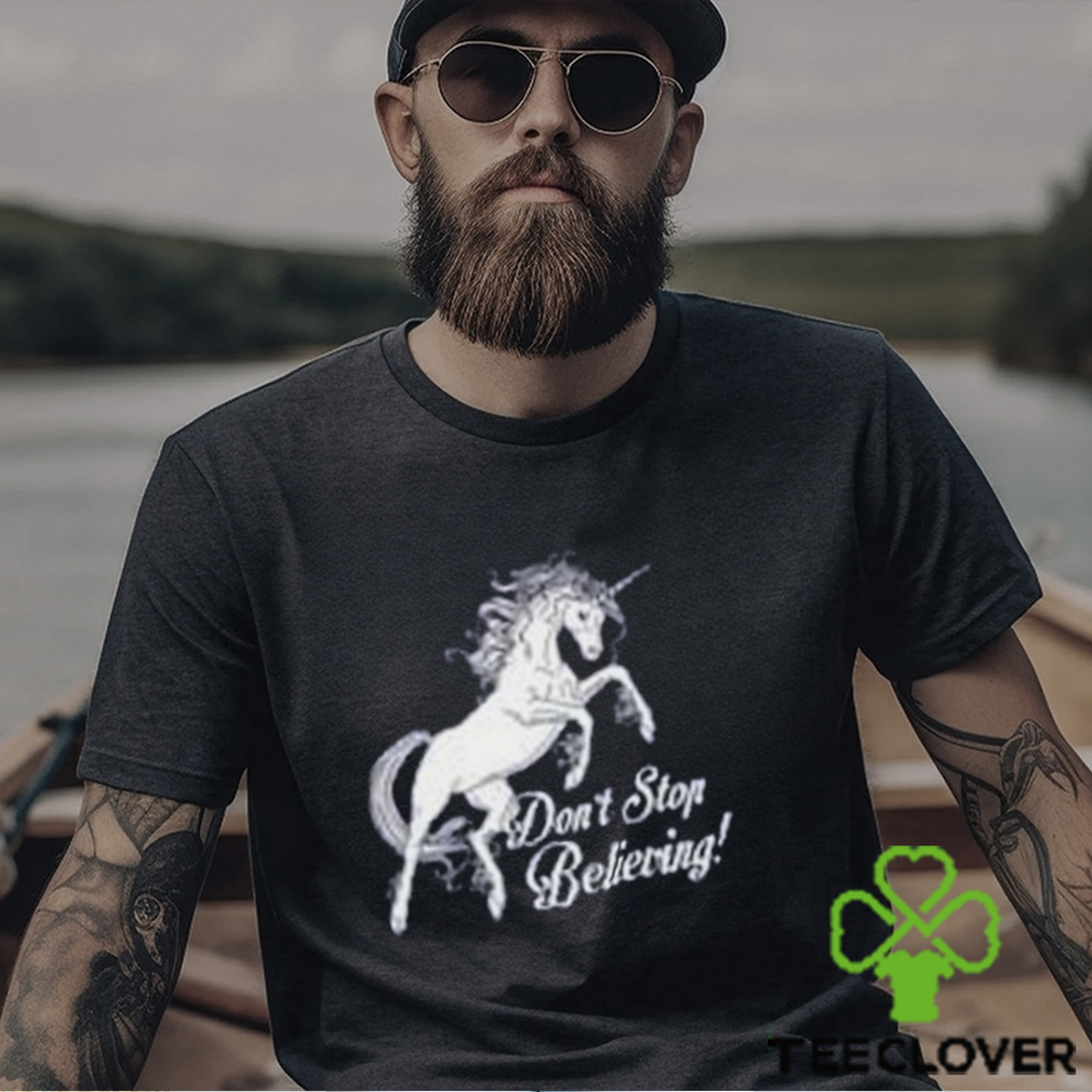 Funny Tshirt Fantasy Unicorn T Shirt Dont Stop Believing Mens Womens Kids Tee Funny Tshirt Fantasy Unicorn T Shirt Dont Stop Believing Mens Womens Kids Tee