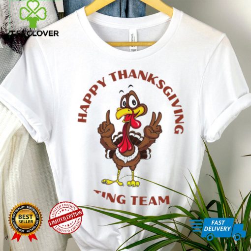 Funny Turkey happy Thanksgiving eating team say hi hoodie, sweater, longsleeve, shirt v-neck, t-shirt
