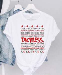 Funny Ugly Xmas Gift Dickless Gift for Christmas T Shirt