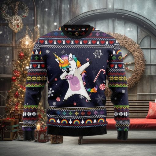Funny Unicorn Dab Ugly Christmas Sweater Unicorn Shirt