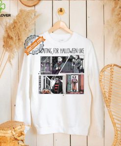 Funny Waiting for halloween like horror movie characters shirt