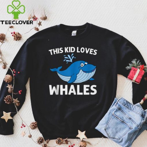 Funny Whale Art For Kids Boys Orca Narwhal Blue Whales Tank Top