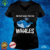 Funny Whale Art For Men Women Orca Narwhal Blue Whales Raglan Baseball Tee