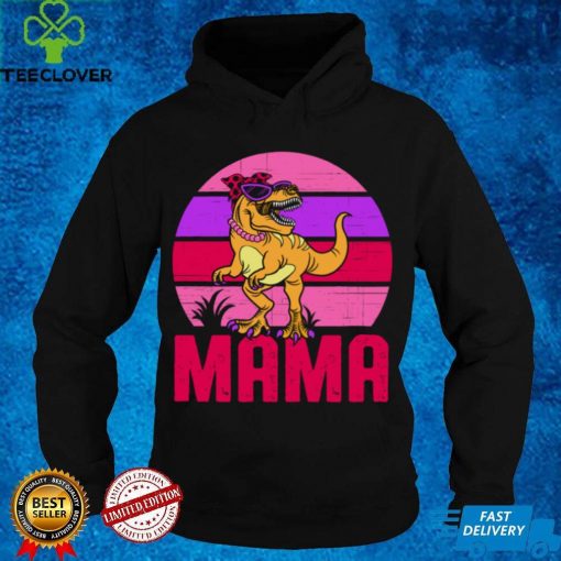Funny Womens Mama Saurus T Rex Dinosaur Mother’s Day Sweatshirt