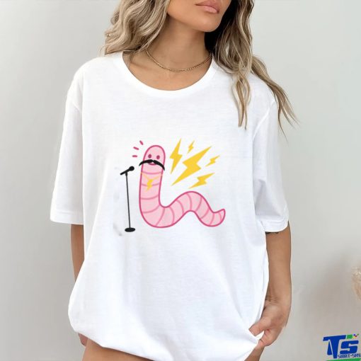 Funny Worm With A Mustache Tom Ariana Reality T Shirt