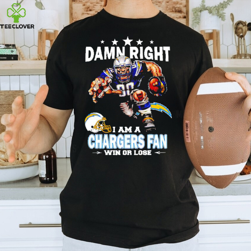 Top damn right I am a Los Angeles Rams Mascot fan win or lose shirt -  Limotees