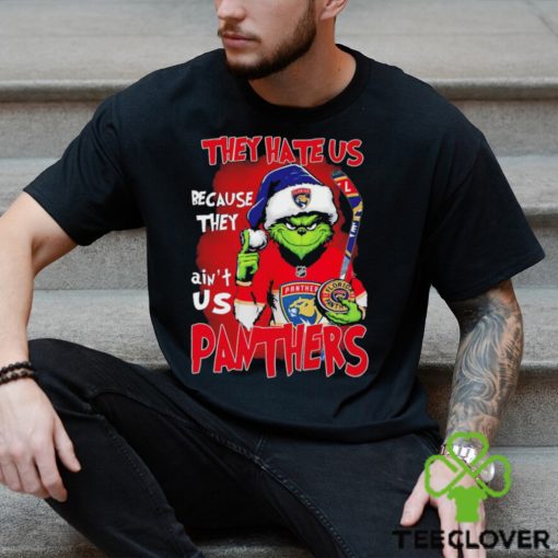 Funny happy Merry Christmas Grinch they hate us because they ain’t us Florida Panthers ice hockey hoodie, sweater, longsleeve, shirt v-neck, t-shirt