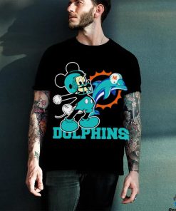 Funny mickey Mouse cartoon NFL Miami Dolphins football player helmet logo hoodie, sweater, longsleeve, shirt v-neck, t-shirt