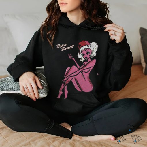 Funny nessa barrett official merch store bad santa 2024 hoodie, sweater, longsleeve, shirt v-neck, t-shirt