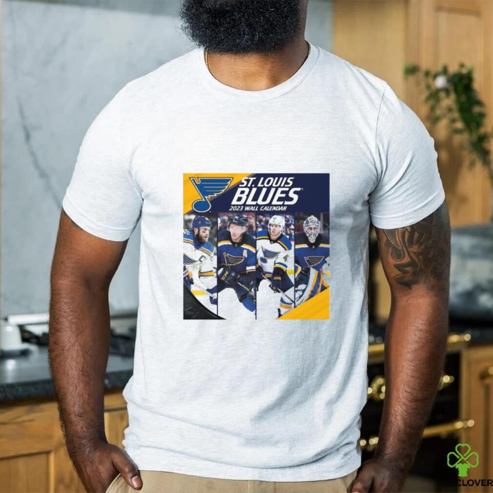 Funny st louis blues 2023 team wall calendar shirt Funny st louis blues 2023 team wall calendar shirt