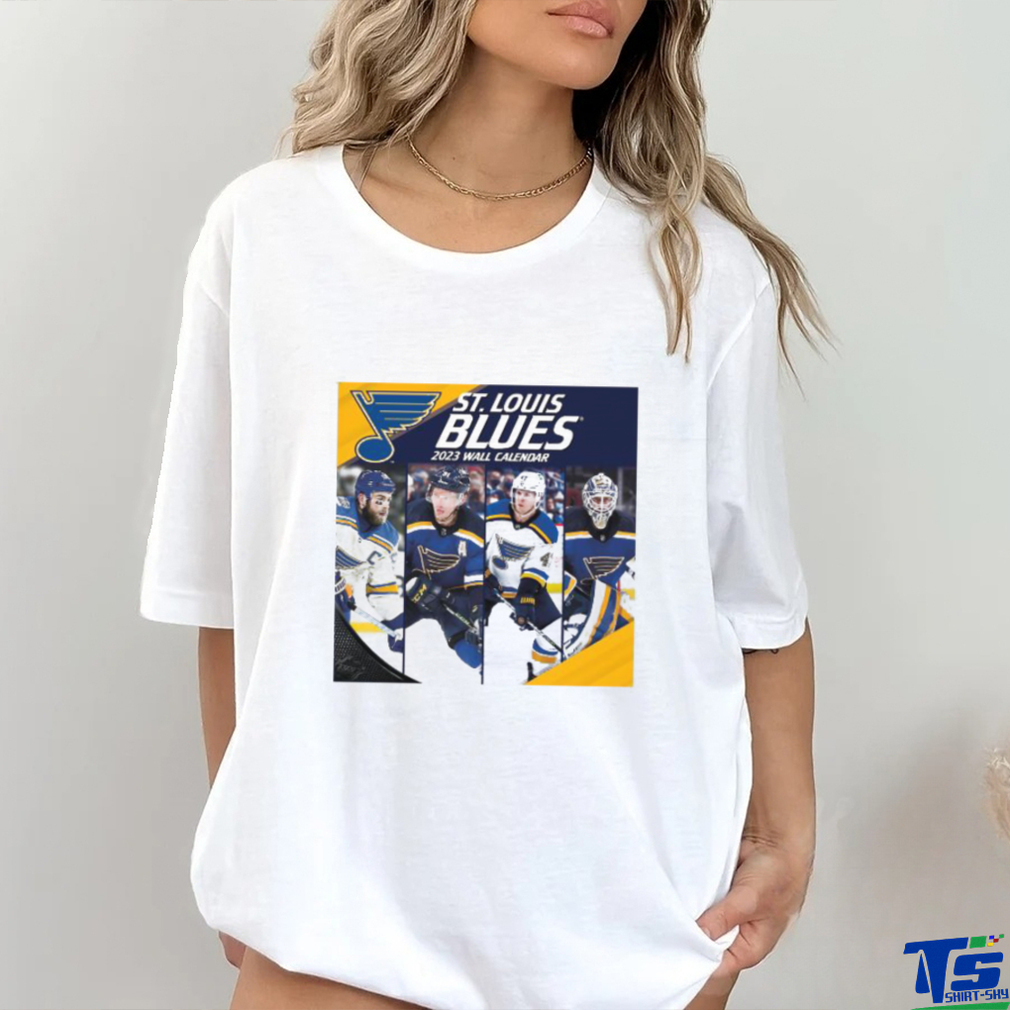 Funny st louis blues 2023 team wall calendar shirt Funny st louis blues 2023 team wall calendar shirt