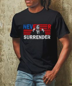 Funny trump never surrender 2024 shirt