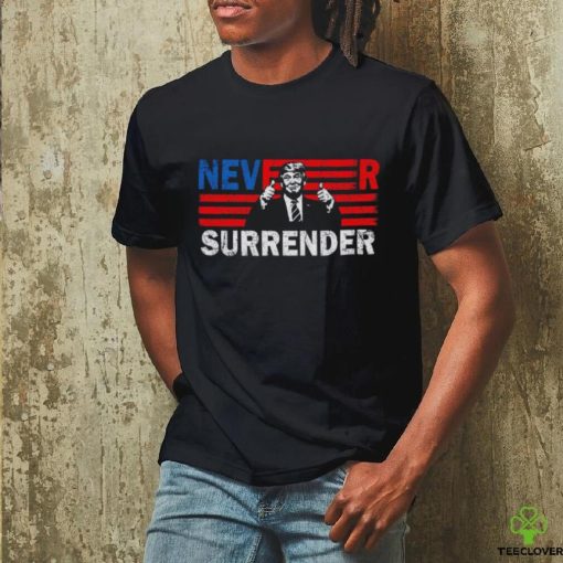 Funny trump never surrender 2024 shirt