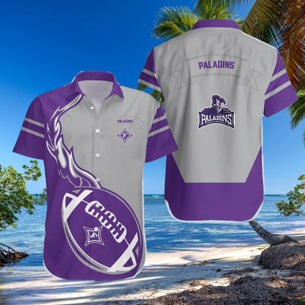 Furman Paladins 3D Hawaiian Shirt Flame Ball NCAA Men And Women Gift For Fans Furman Paladins 3D Hawaiian Shirt Flame Ball NCAA Men And Women Gift For Fans