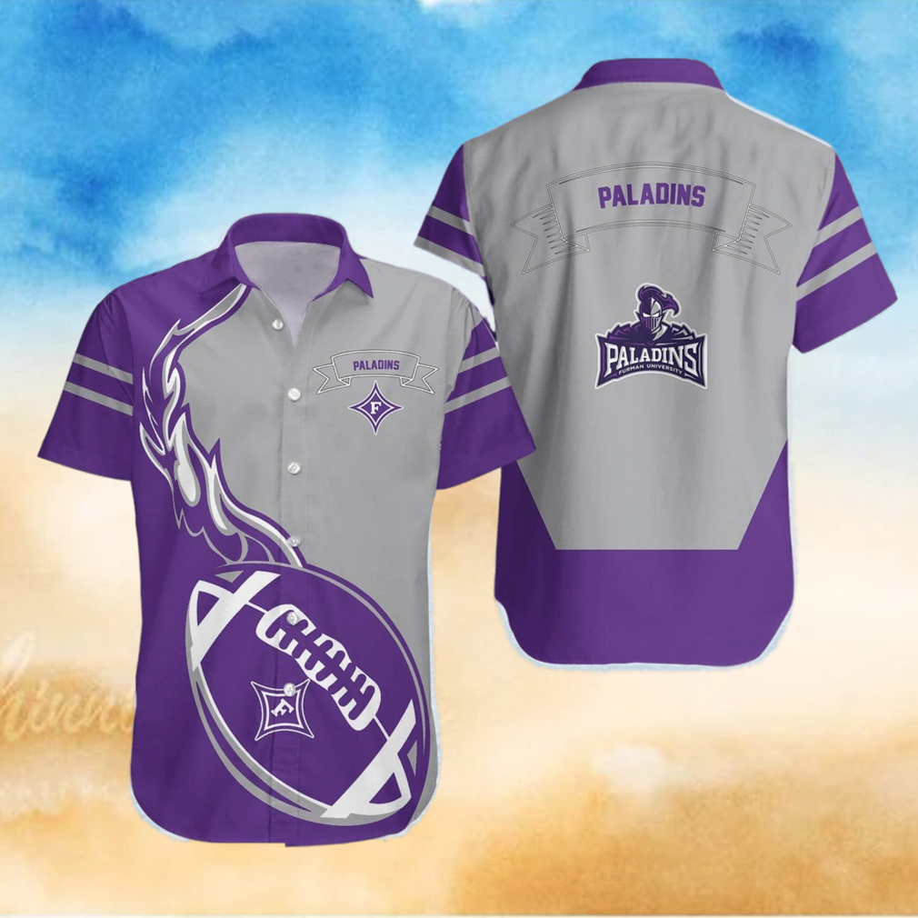 Furman Paladins 3D Hawaiian Shirt Flame Ball NCAA Men And Women Gift For Fans Furman Paladins 3D Hawaiian Shirt Flame Ball NCAA Men And Women Gift For Fans