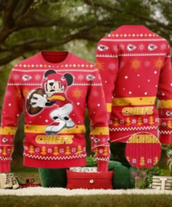 Kansas City Chiefs Mickey Mouse Funny Ugly Christmas Sweater