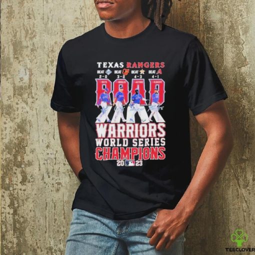 Road Warriors Texas Rangers Abbey Road World Series Champions 2023 Signatures Shirt