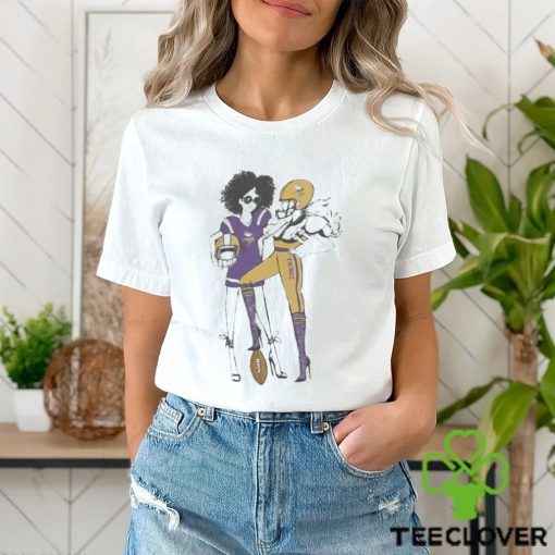 G III 4Her By Carl Banks Heather Gray Minnesota Vikings Football Girls T Shirt