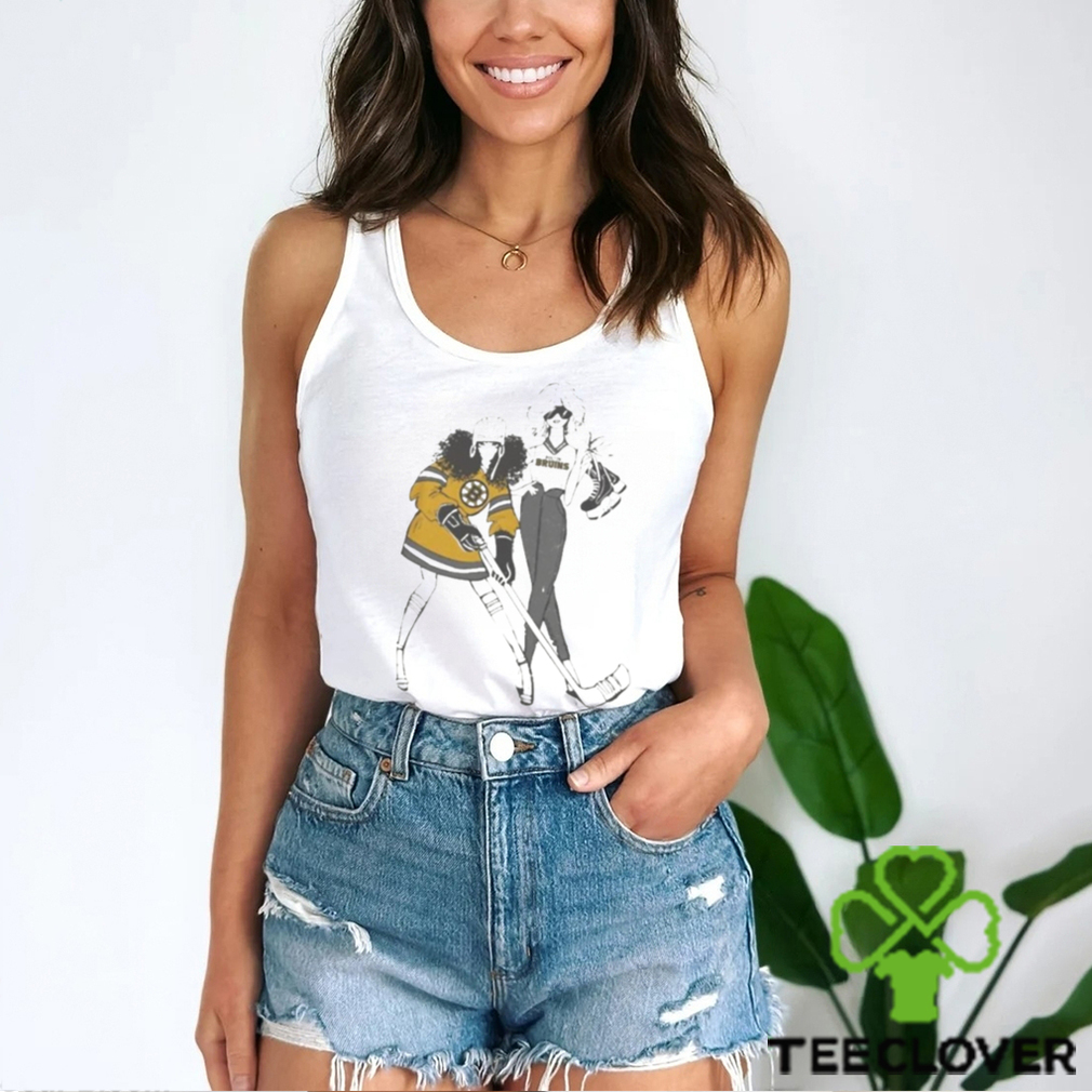G Iii 4Her By Carl Banks White Boston Bruins Hockey Girls Shirt - Peanutstee