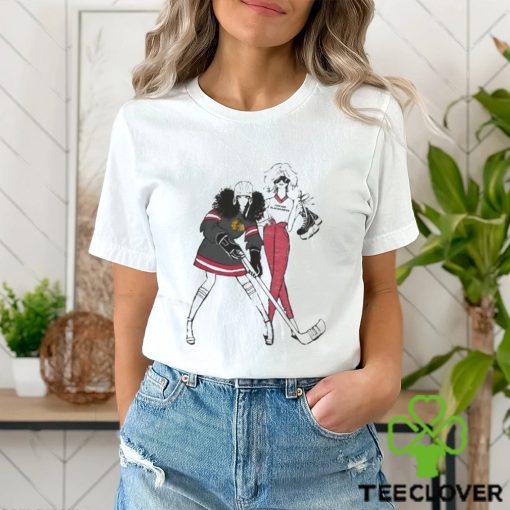 G III 4Her by Carl Banks Heather Gray Chicago Blackhawks Hockey Girls T Shirt